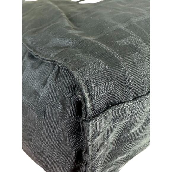 FENDI Fendi Zucca Signature FF Black Canvas Tote Shoulder bag (FFXX175) - Picture 8 of 14